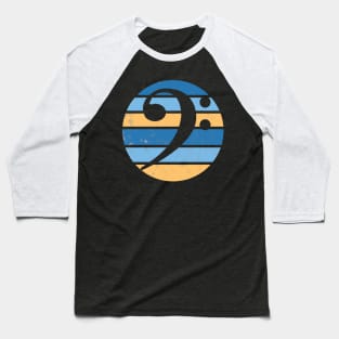 Bass Clef Vintage Distressed Baseball T-Shirt